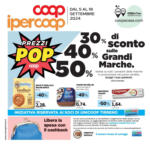 Ipercoop 30%40%50% di sconto sulle grandi marche. - al 18.09.2024