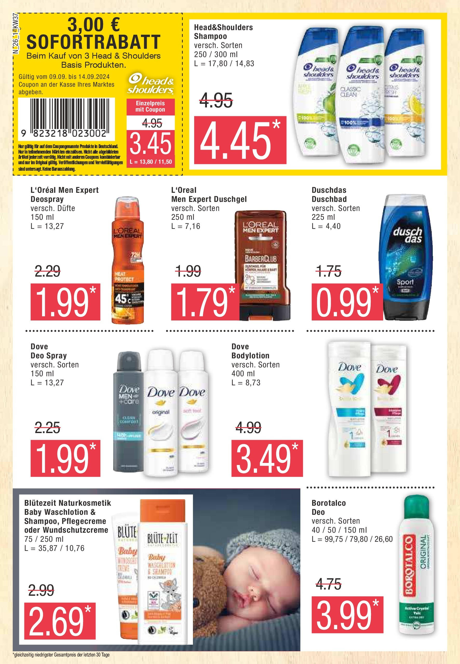 Marktkauf - Niedersachsen (ab 08.09.2024) » Angebote online | Seite: 26 | Produkte: Head & shoulders, Shampoo, Duschgel, Duschdas