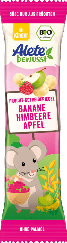 Alete bewusst Fruchtriegel Banane-Apfel-Himbeere ab 3 Jahre