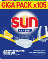 Sun Geschirrspültabs Classic Lemon, 105 Stück