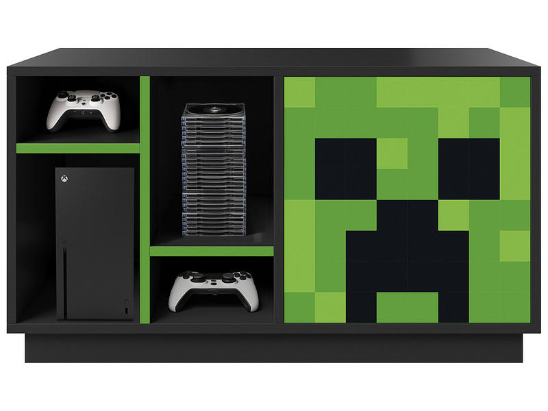 TV-Möbel CREEPER MINECRAFT 108cm grau