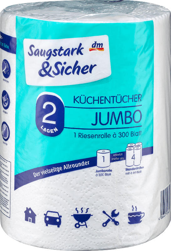 Sanft&Sicher Küchentücher Jumbo 2-lagig