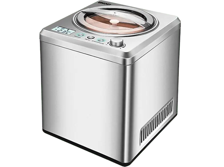 Unold 48872 Exklusiv Eismaschine (180 Watt, 2 l, Silber)