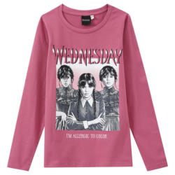 WEDNESDAY Langarmshirt mit großem Print