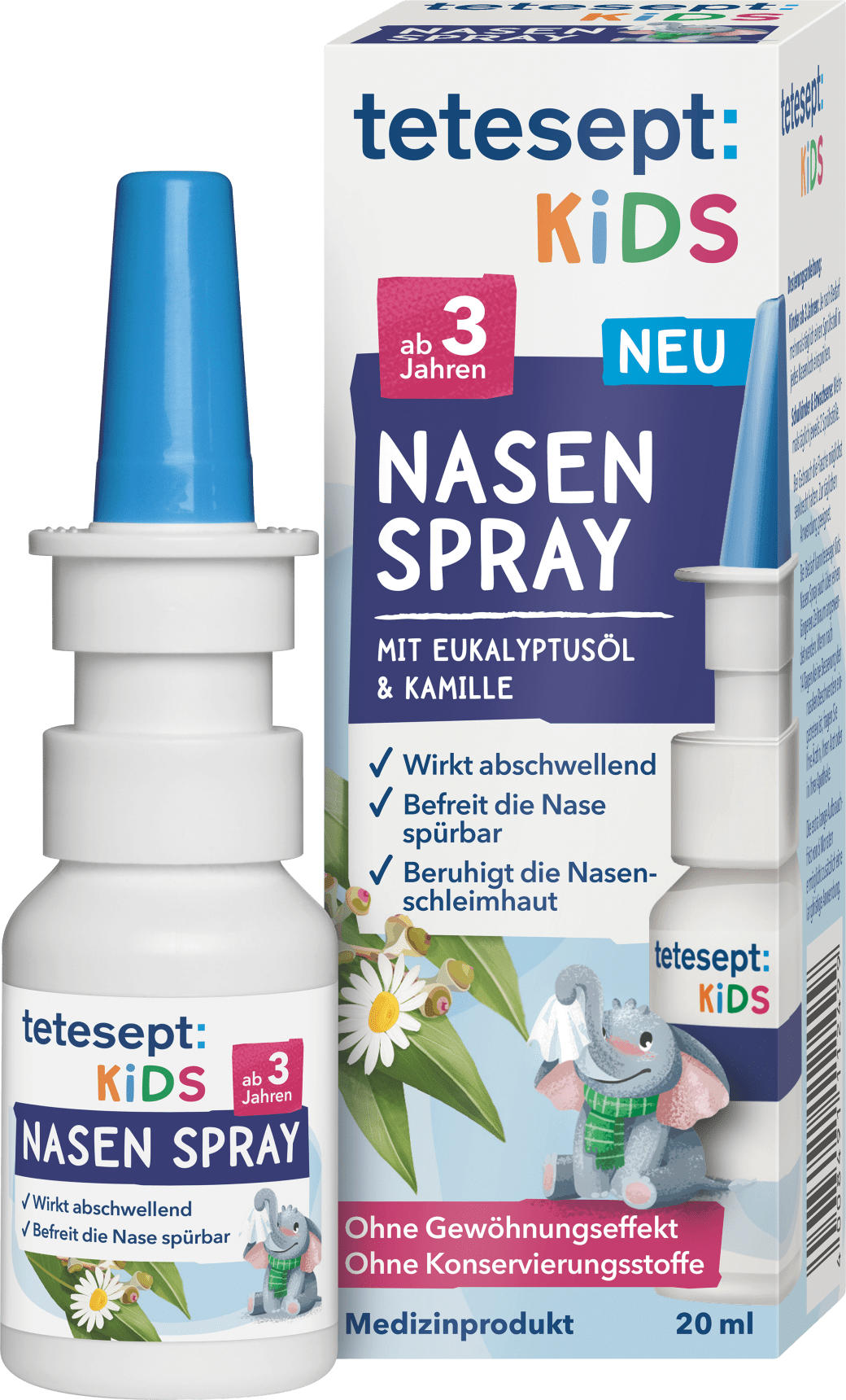 tetesept Nasenspray Kids mit Eukalyptusöl & Kamille