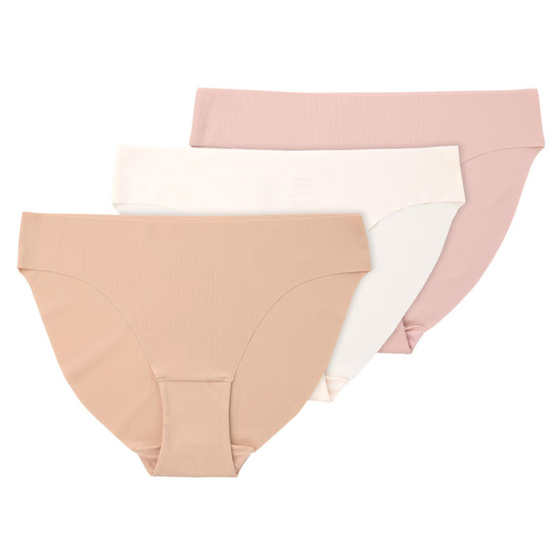 3 Damen Seamless-Slips im Set