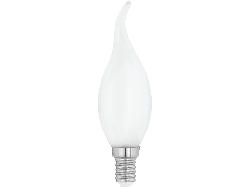 Eglo LM-E14-LED-Filament Opal Windstosskerze C35 4W/; LED Lampe