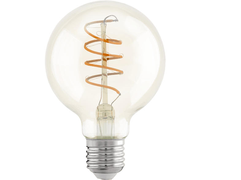 Eglo LM-E27-LED globe G80 Filament spiral Amber 4W/; LED Lampe