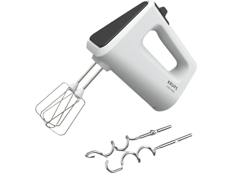 Krups 3mix 4000 GN4001 Handmixer (Weiß, 450 Watt)