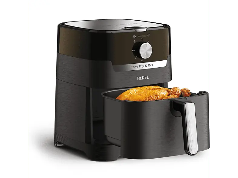 Tefal EY5018 Easy Fry & Grill Classic Heißluftfritteuse (4,2 l, 1400 Watt, Schwarz)