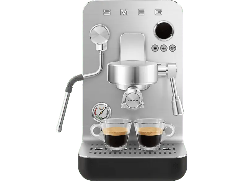 Smeg EEMC 02 BLMEU Collezione Espressomaschine (Schwarz Matt, 1650 Watt, 15 bar)