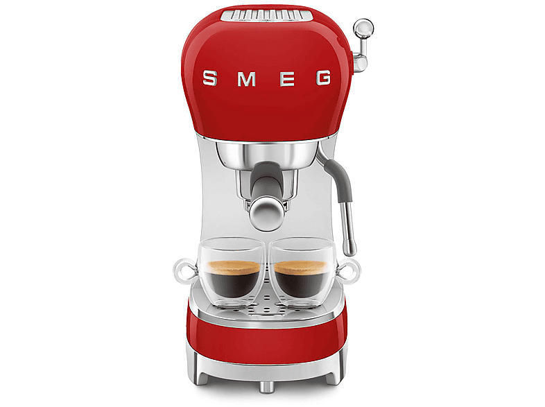 Smeg ECF 02 RDEU Espressomaschine (Rot, 1350 Watt, 15 bar)