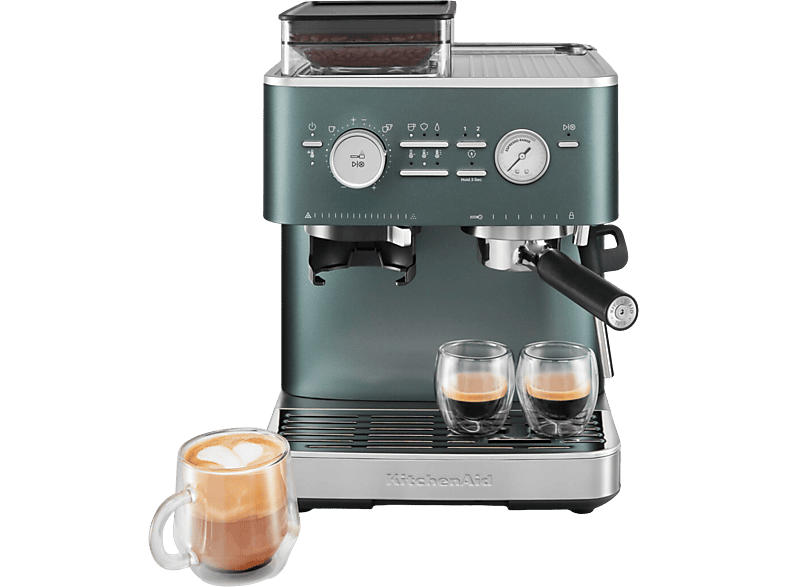 Kitchen Aid 5KES6551EJP Espressomaschine mit Mühle (Juniper, 1500 Watt, 15 bar)