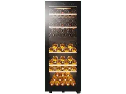 Haier HWS79GDG Weinklimaschrank (190 l, 142 kWh, EEK: G, Schwarz, Anzahl Flaschen: 79)