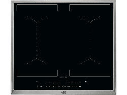 AEG IKE64450XB Induktionskochfeld (576 mm breit, 4 Kochfelder, Glaskeramik, Autarkes Kochfeld); Induktions Kochfeld