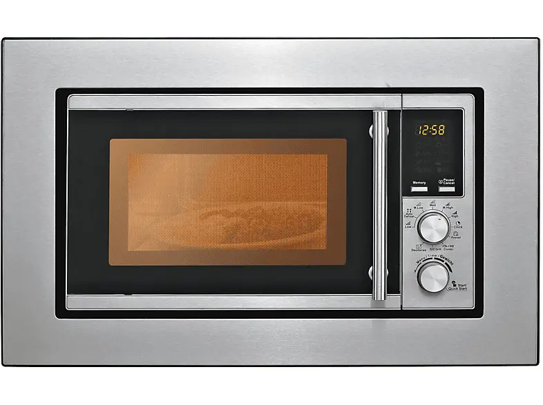 Silva-Homeline EBM-G Mikrowelle (700 Watt, Einbauger&auml;t, 17 l, Silber)