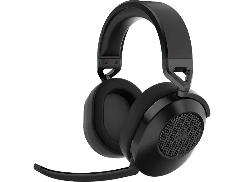 CORSAir HS65 Wireless Gaming Headset, Over-Ear, 50mm Treiber, Bluetooth/2.4GHz, 114 dB, Dolby Audio 7.1, Carbon; Gaming-Headset