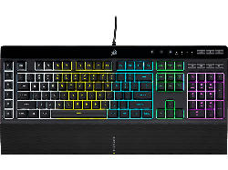 Corsair Gaming Tastatur K55 RGB pro, USB, DE, Rubber Dome, Schwarz