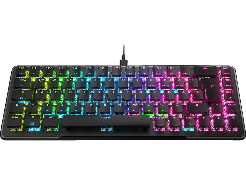 Roccat Gaming Tastatur Vulcan II Mini, Titan Optical Rot Switches, USB-C, 1000Hz, qwerzt, Schwarz