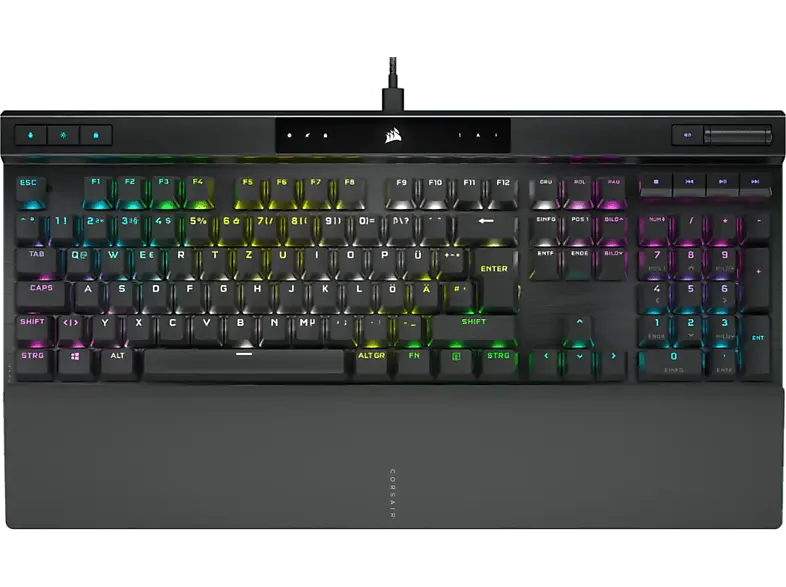 CORSAir Gaming-Tastatur K70 RGB pro mit PBT double Shot pro-Tastenkappen Cherry MX Red; Gaming Tastatur