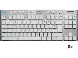 LOGITECH G G915 TKL Lightspeed Kabellose RGB Gaming Tastatur ohne Ziffernblock (Tactile), Lightsync RGB, DEU (Qwertz), Weiß
