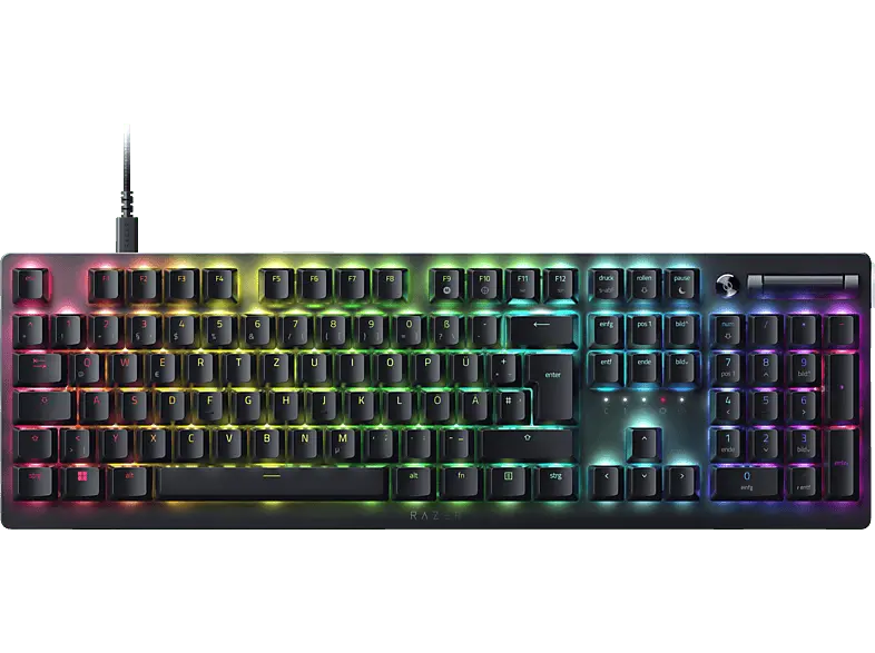 RAZER Gaming Tastatur DeathStalker V2, RAZER Low-Profile Linear Optical red, USB, DE