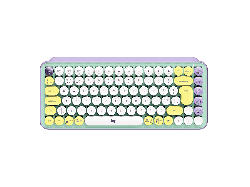 Logitech Tastatur Pop Keys, USB/Bluetooth, Mechanisch, Kabellos, qwertz, TTC Brown, Daydream