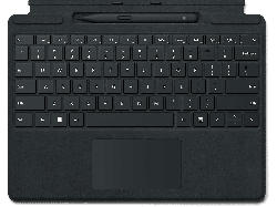 Microsoft Surface Pro 8 Signature Type Cover mit Slim Pen 2 Schwarz; Tastatur