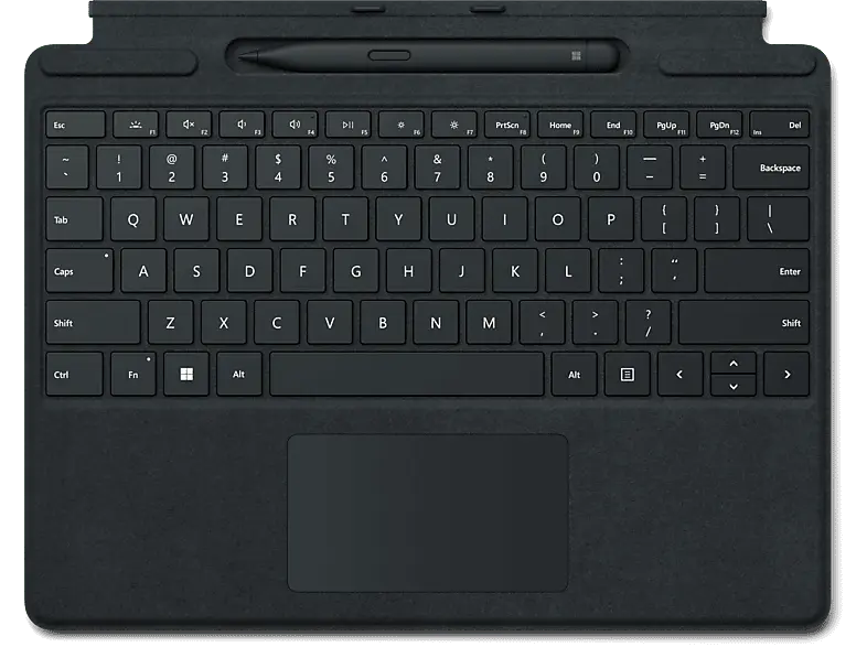 Microsoft Surface Pro 8 Signature Type Cover mit Slim Pen 2 Schwarz; Tastatur