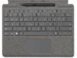 Microsoft Surface Pro 8 Signature Type Cover mit Slim Pen 2 Platin; Tastatur