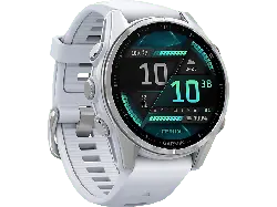 Garmin fenix® 8 - 43mm Amoled Steinweiß/Silber; Smartwatch