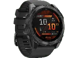 Garmin fenix® 8 - 51 mm Amoled Smartwatch Edelstahl Silikon, 26 mm, Schwarz