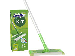 Swiffer Bodenwischer Starterset mit 1 + 8 Trockenen Bodentüchern Starter Kit