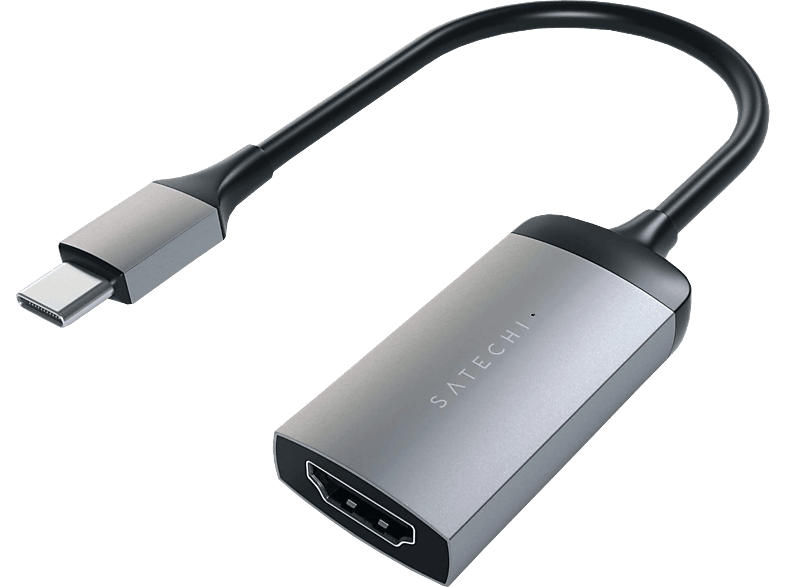 Satechi USB-C auf HDMI Adapter, Gb-LAN Ethernet, Silber