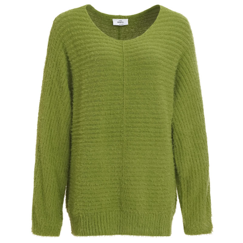 Damen Strickpullover in Unifarben