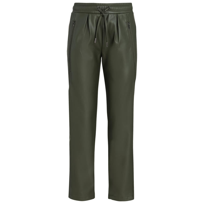 Damen Jogpants in Leder-Optik