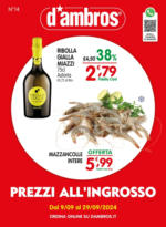 D'Ambros Prezzi all'ingrosso - al 29.09.2024