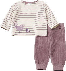 ALANA Set mit Langarmshirt & Hose, beige + rosa, Gr. 62