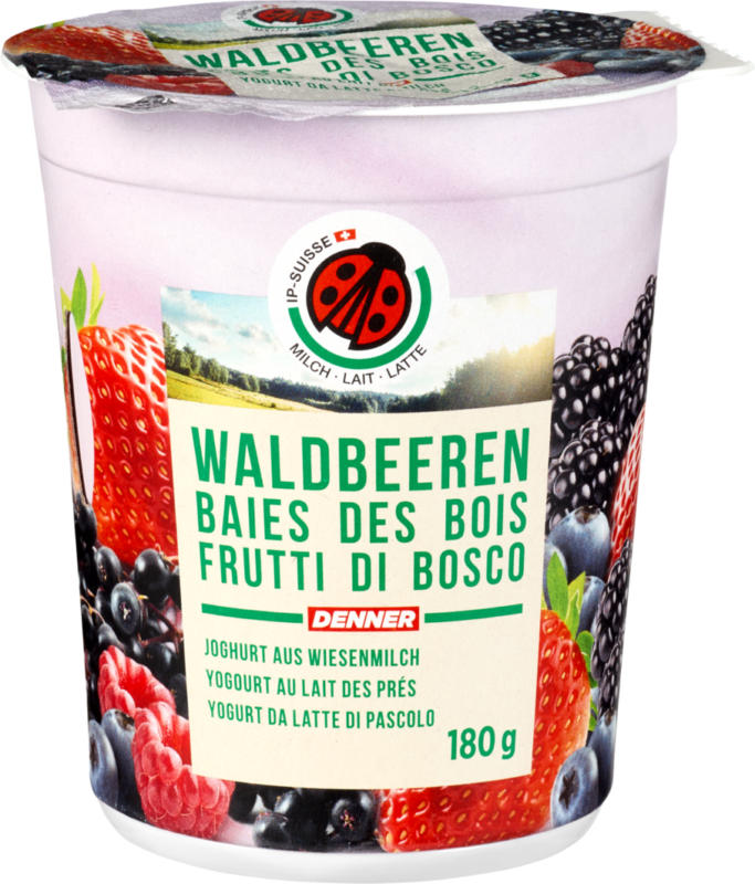 IP-SUISSE Joghurt Waldbeeren, aus Wiesenmilch, 180 g