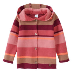 Baby Strickjacke mit Kapuze