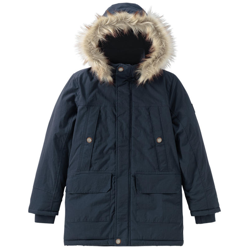 Jungen Parka mit Fellmütze