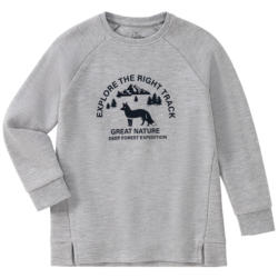 Jungen Langarmshirt mit Wolf-Motiv