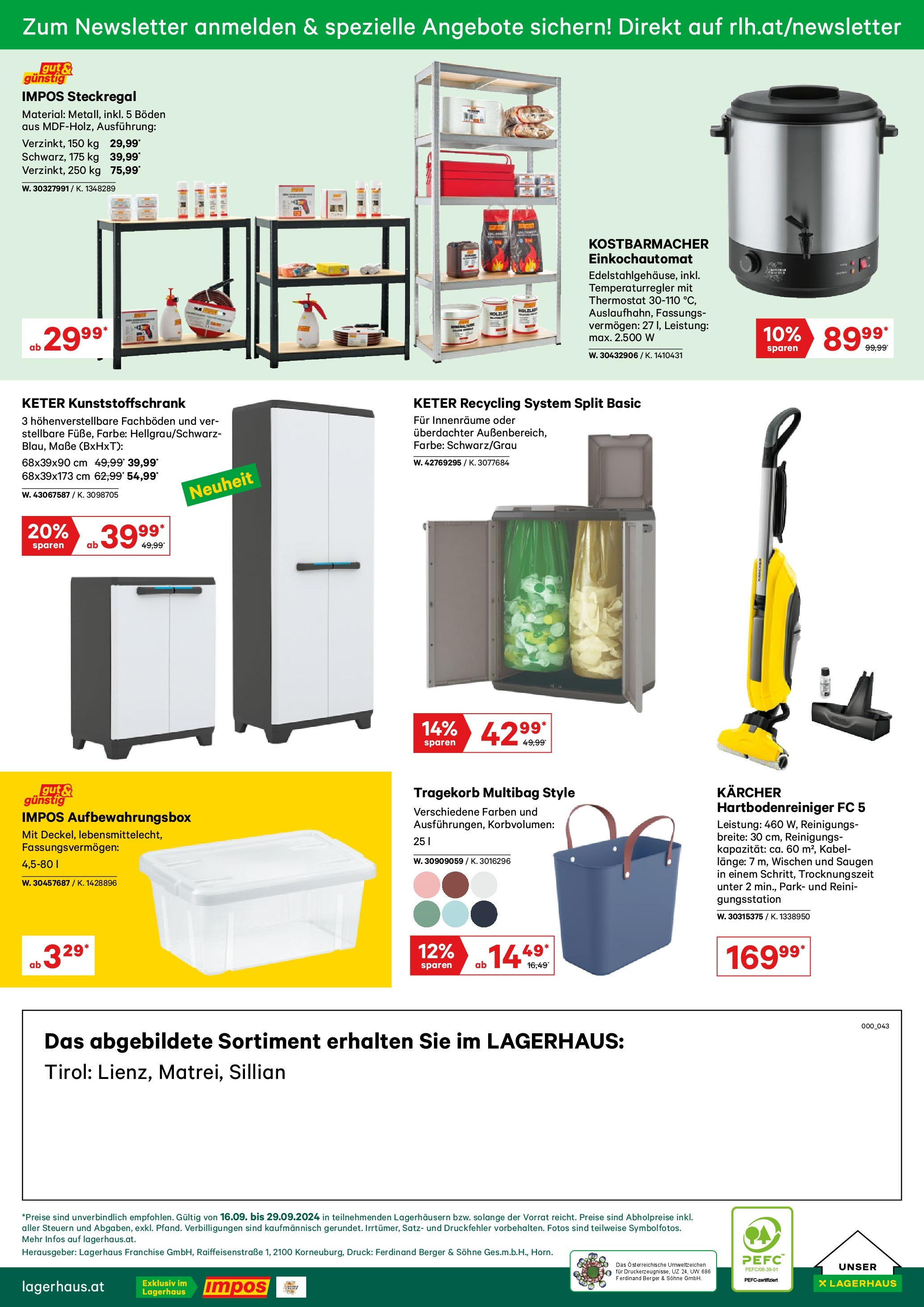 Lagerhaus Wochenangebote von 16.09.2024 - Aktuelle Angebote | Seite: 6 | Produkte: Kabel