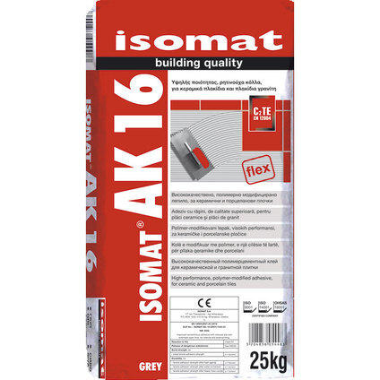 ЛЕПИЛО ЗА ПЛОЧКИ ISOMAT AK 16 СИВ