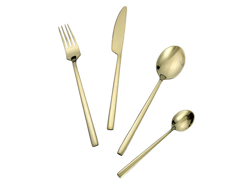 Set de couverts SANNA 24 pièces doré