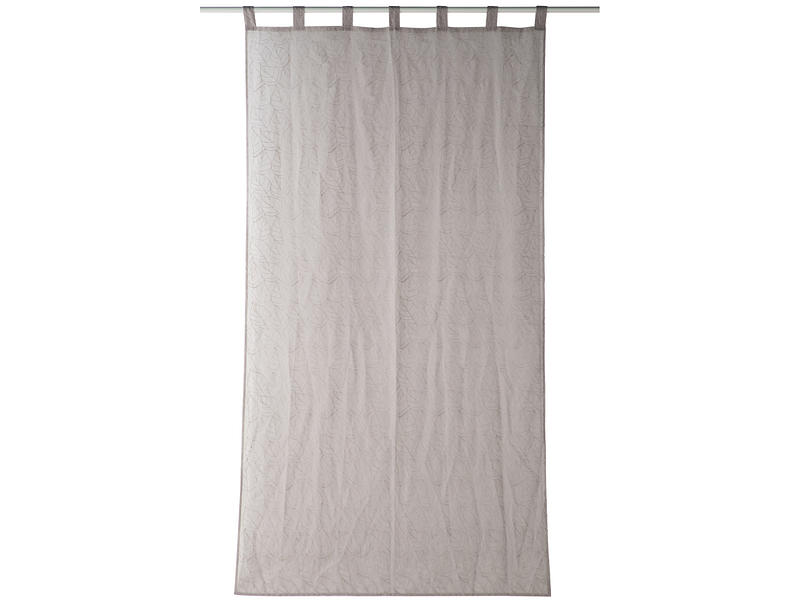 Tenda LAUREN 140x260cm passante trasparente beige