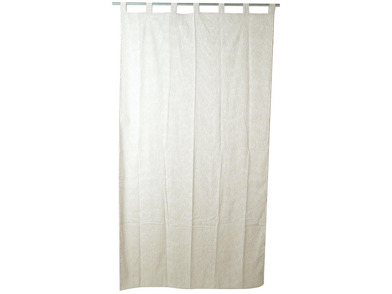 Rideau ARIAS 140x260cm patte beige