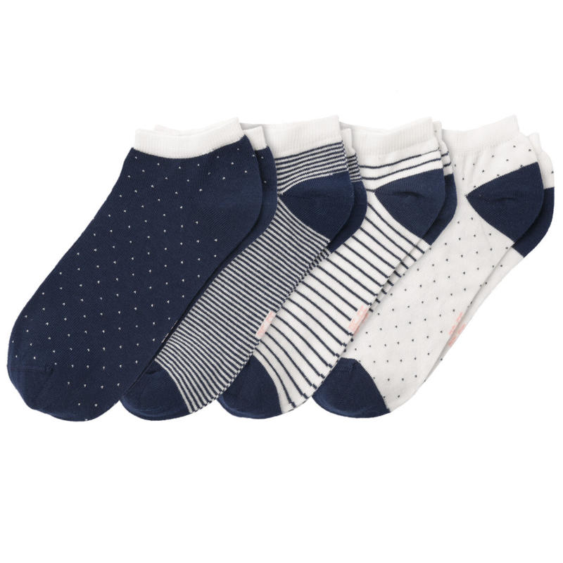 4 Paar Damen Sneaker-Socken im Set