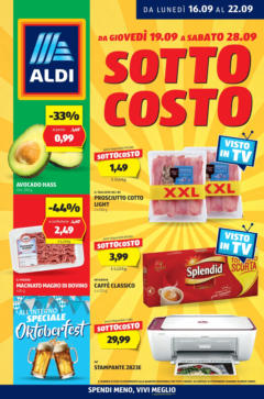 Anteprima del volantino Volantino Aldi	 valido a partire dal 16.09.2024