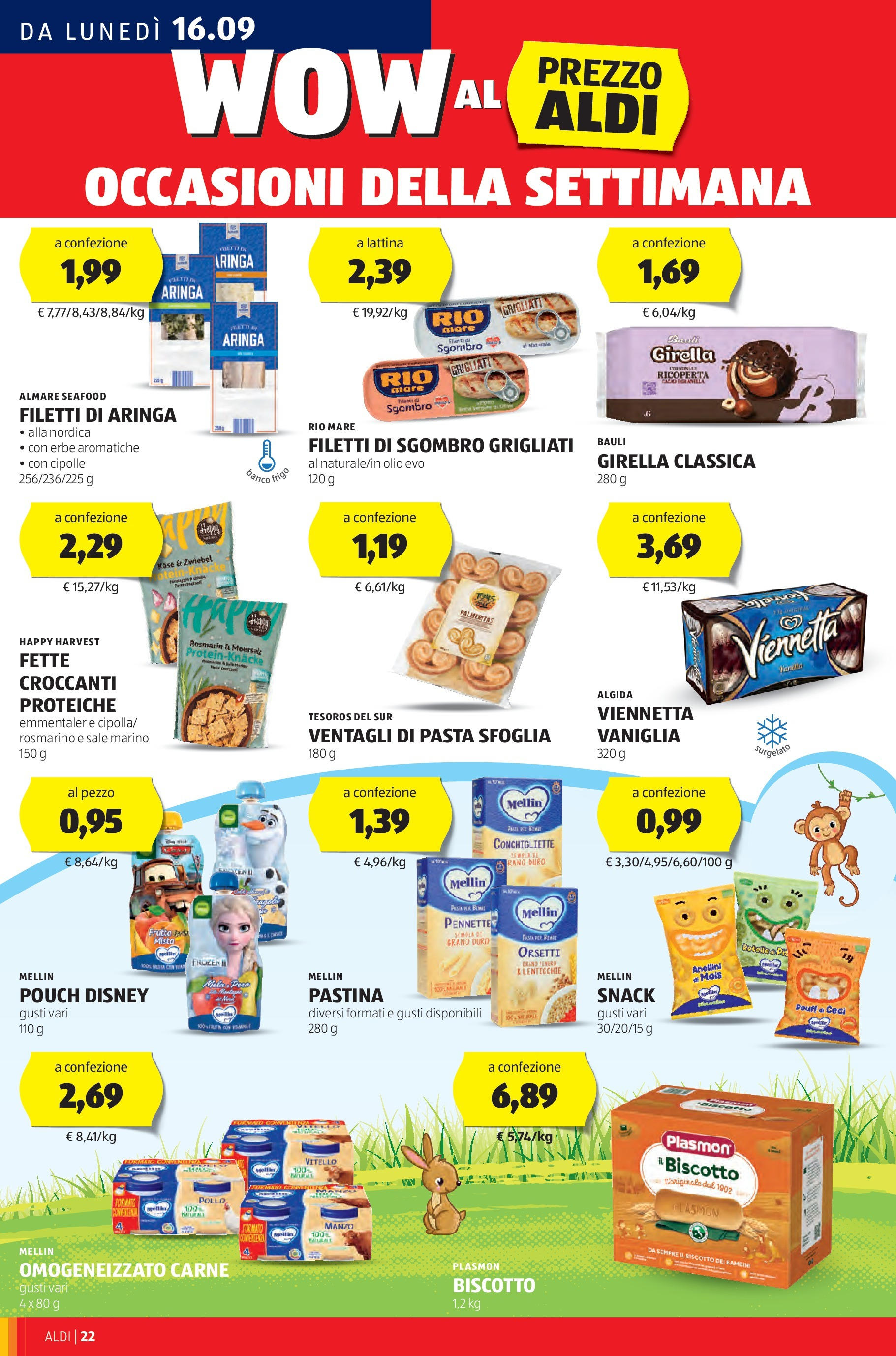 Nuovo Volantino Aldi	 dal 16/09/2024 > offerte anteprima 🛍️ | Pagina: 22 | Prodotti: Rosmarino, Pollo, Manzo, Mais